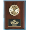 Cherry Solid Wood Plaque w/ Clock (7"x9")